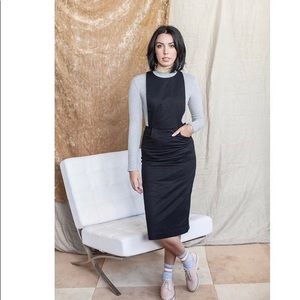 Maggie Jayne Black Front Apron Pinafore